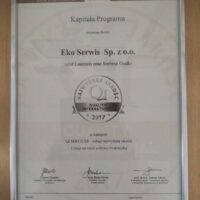 Ekoserwis Srebrne Godło Qi Laureat