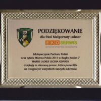 Podziekowanie - Ekoserwis - Prezes - Lechia Gdańsk